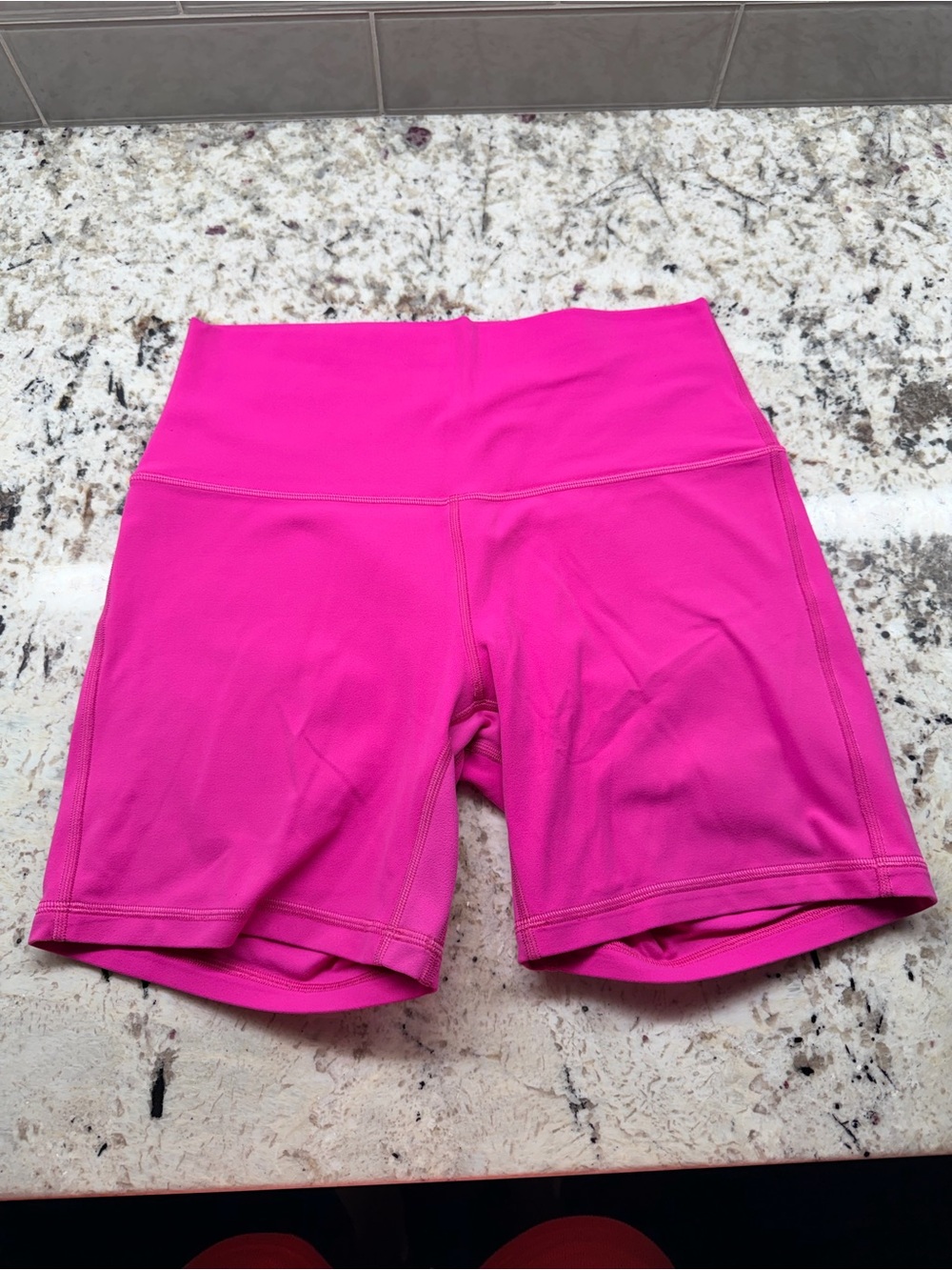 lululemon athletica Hot Pink High-Rise Bike Shorts
